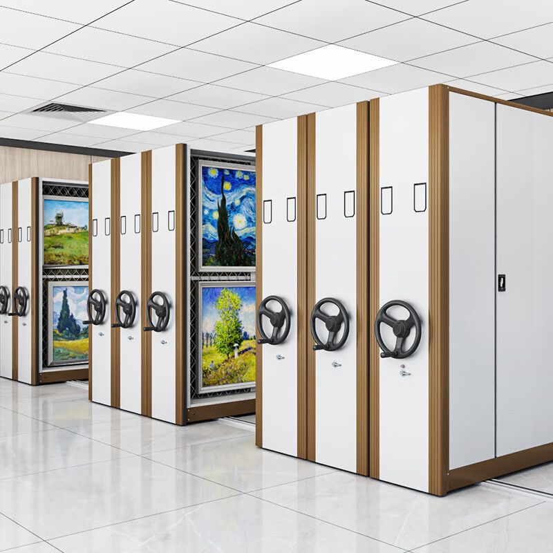 移动挂画密集柜